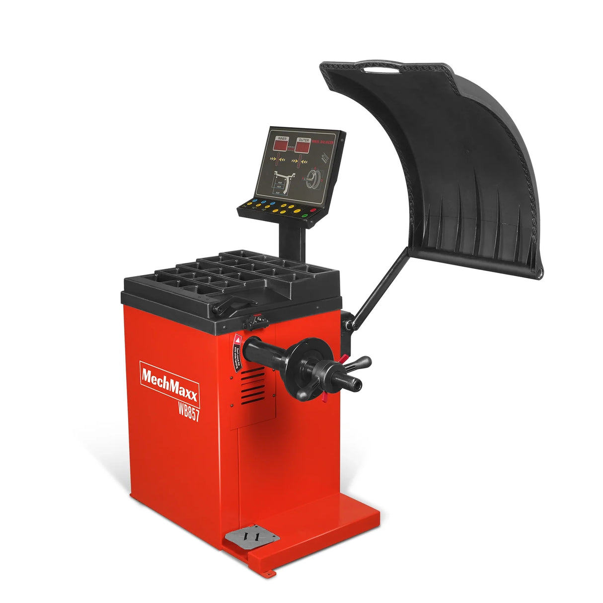 MechMaxx 10-24" Rim Wheel Balancer with Laser, LED & Foot Pedal Brake