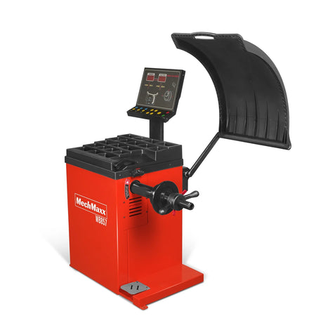 MechMaxx 10-24" Rim Wheel Balancer with Laser, LED & Foot Pedal Brake
