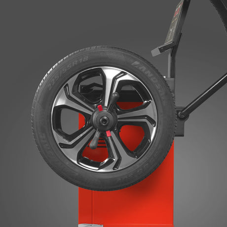 MechMaxx 10-24" Rim Wheel Balancer with Laser, LED & Foot Pedal Brake