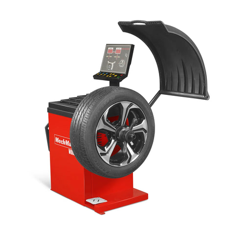 MechMaxx 10-24" Rim Wheel Balancer with Laser, LED & Foot Pedal Brake