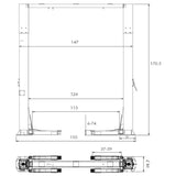 Triumph 20,000 lb Heavy-Duty Two Post Overhead Vehicle Lift | NTO-20s