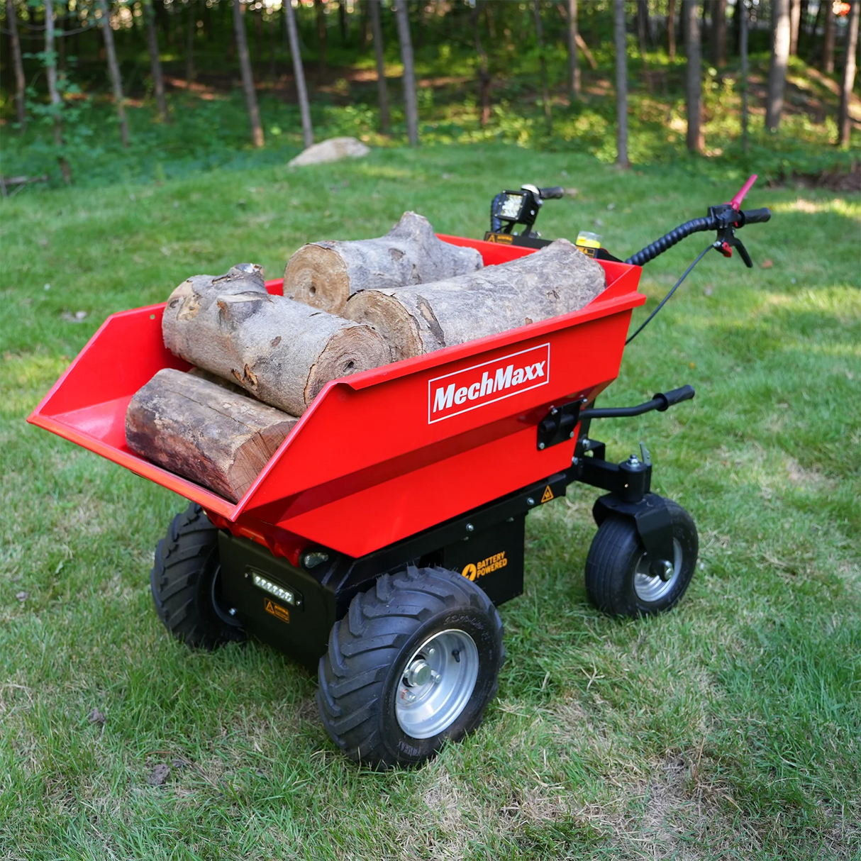 MechMaxx 1100lb Electric Mini Dumper, 1000W 48V Brushless DC Motor, E50