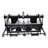 Vestil Skid Steer Grab Bucket Attachment – Heavy Duty Steel Grapple Bucket for Brush & Debris Handling