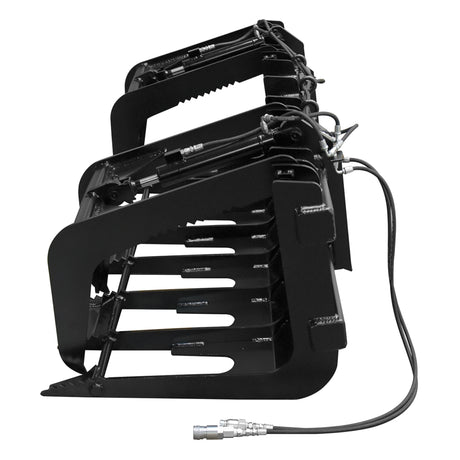 Vestil Skid Steer Grab Bucket Attachment – Heavy Duty Steel Grapple Bucket for Brush & Debris Handling