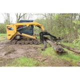 Vestil Skid Steer Grab Bucket Attachment – Heavy Duty Steel Grapple Bucket for Brush & Debris Handling