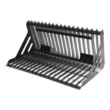 Vestil Skid Steer Rock Grader Bucket – Heavy Duty Steel Rock Grapple Attachment