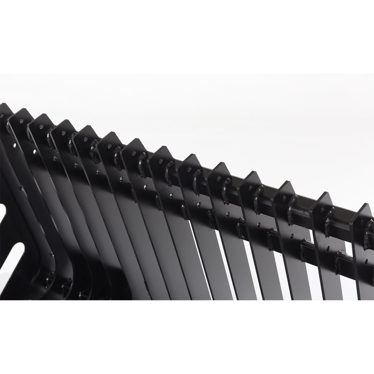 Vestil Skid Steer Rock Grader Bucket – Heavy Duty Steel Rock Grapple Attachment