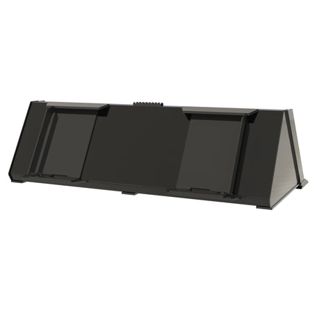 Vestil Skid Steer Bucket Attachment – Heavy Duty Low Profile Steel Bucket for Dirt, Mulch & Snow