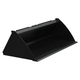 Vestil Skid Steer Bucket Attachment – Heavy Duty Low Profile Steel Bucket for Dirt, Mulch & Snow
