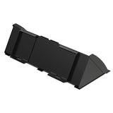 Vestil Skid Steer Bucket Attachment – Heavy Duty Low Profile Steel Bucket for Dirt, Mulch & Snow