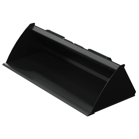 Vestil Skid Steer Bucket Attachment – Heavy Duty Low Profile Steel Bucket for Dirt, Mulch & Snow