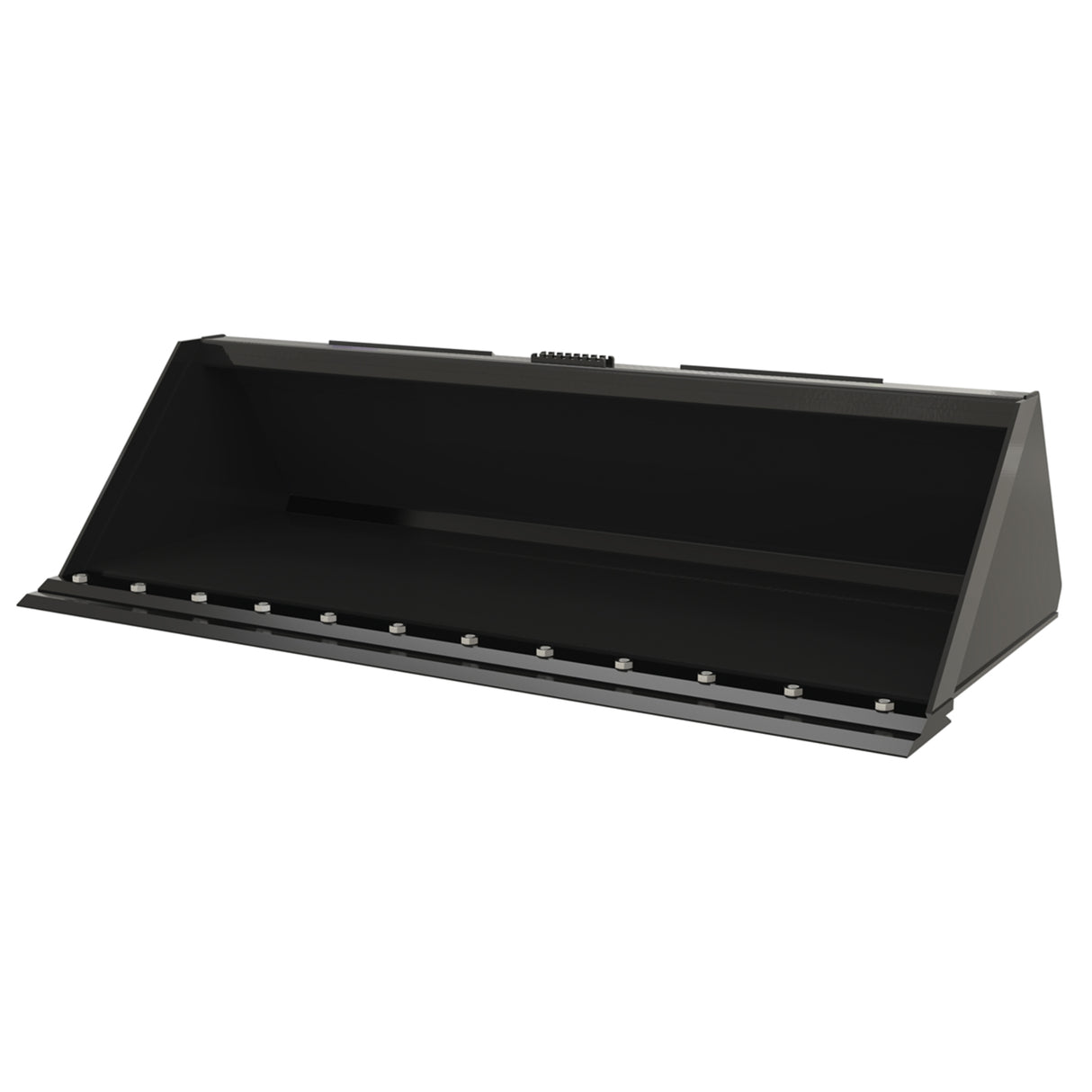 Vestil Skid Steer Bucket Attachment – Heavy Duty Low Profile Steel Bucket for Dirt, Mulch & Snow