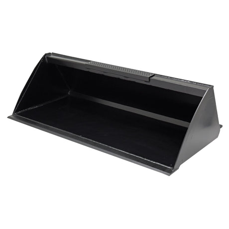 Vestil Skid Steer Bucket Attachment – Heavy Duty Low Profile Steel Bucket for Dirt, Mulch & Snow
