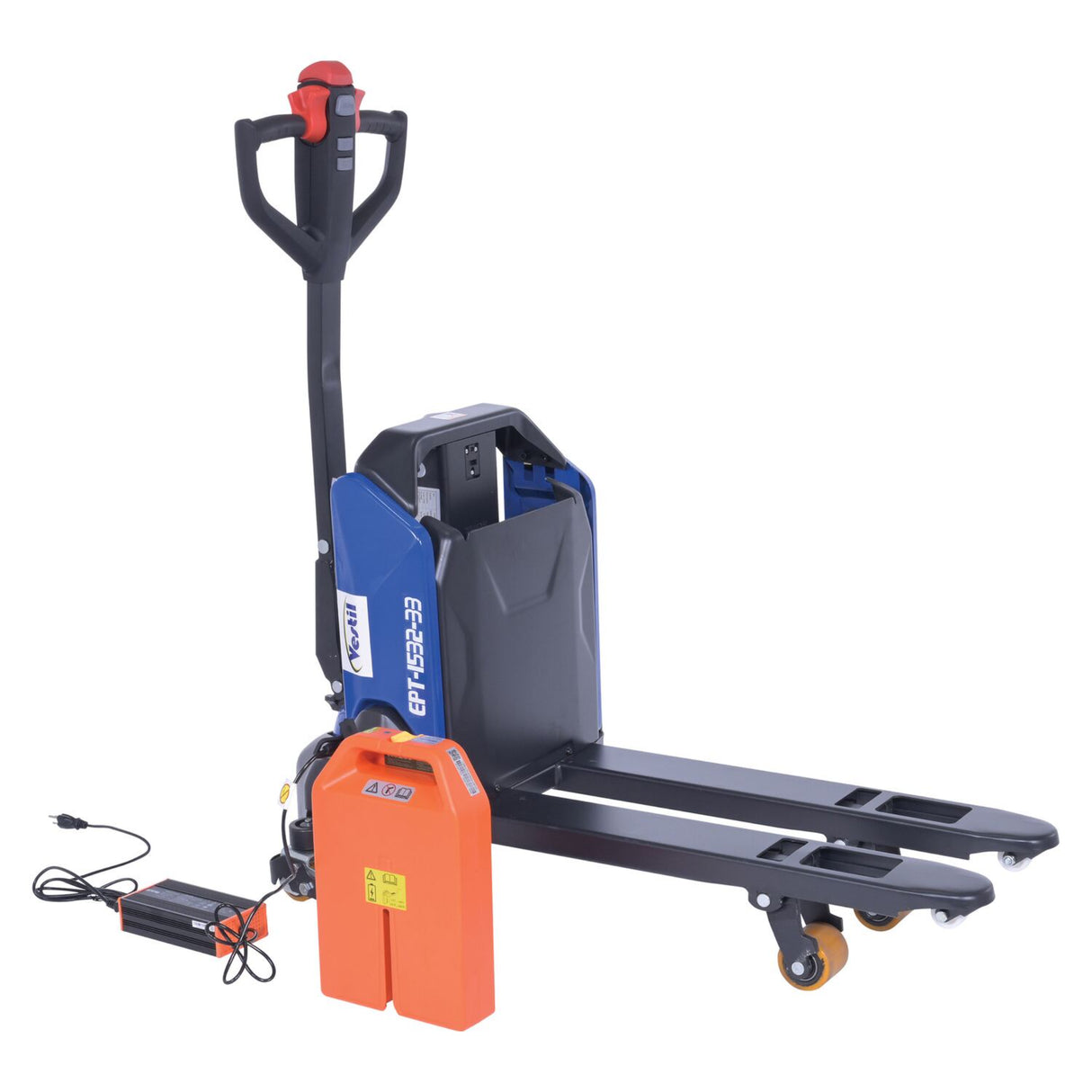 Vestil EPT Fully Powered Electric Pallet Truck — Lithium-Ion Smart Walkie with LCD Multi-Function Handle and Auto Turn-Speed Sensor