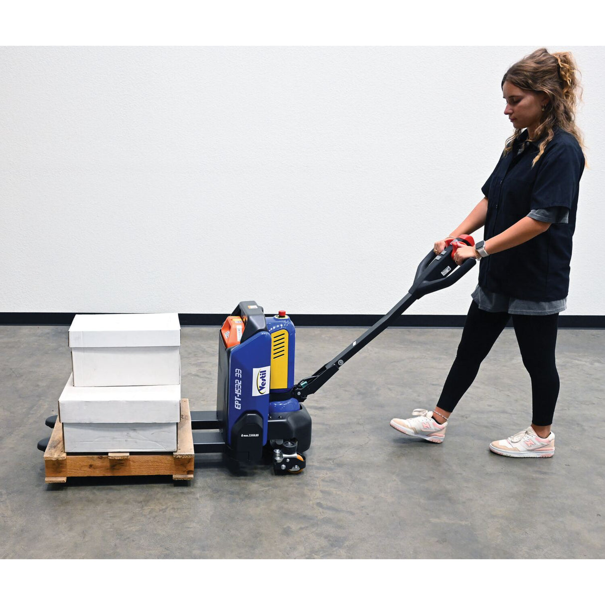 Vestil EPT Fully Powered Electric Pallet Truck — Lithium-Ion Smart Walkie with LCD Multi-Function Handle and Auto Turn-Speed Sensor