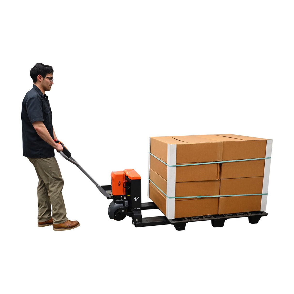 Vestil EPT Fully Powered Electric Pallet Truck — Lithium-Ion Smart Walkie with LCD Multi-Function Handle and Auto Turn-Speed Sensor