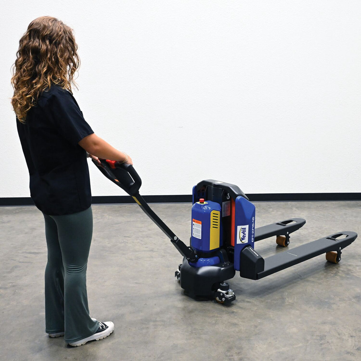 Vestil EPT Fully Powered Electric Pallet Truck — Lithium-Ion Smart Walkie with LCD Multi-Function Handle and Auto Turn-Speed Sensor