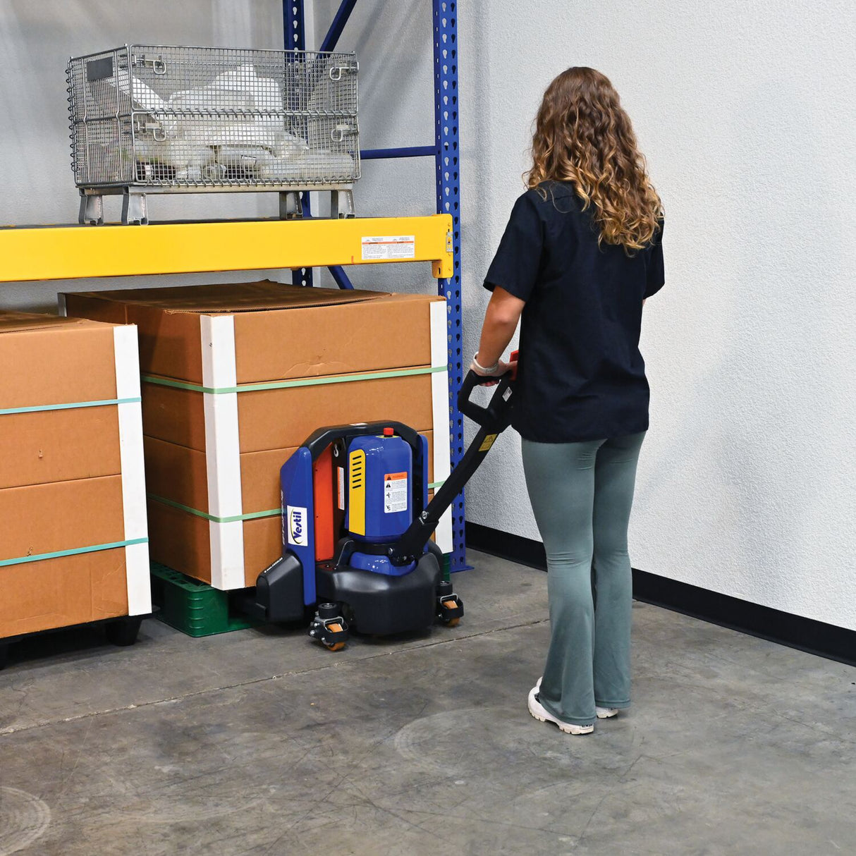 Vestil EPT Fully Powered Electric Pallet Truck — Lithium-Ion Smart Walkie with LCD Multi-Function Handle and Auto Turn-Speed Sensor