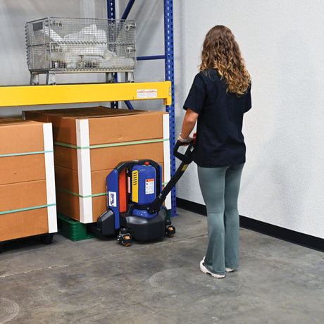 Vestil EPT Fully Powered Electric Pallet Truck — Lithium-Ion Smart Walkie with LCD Multi-Function Handle and Auto Turn-Speed Sensor