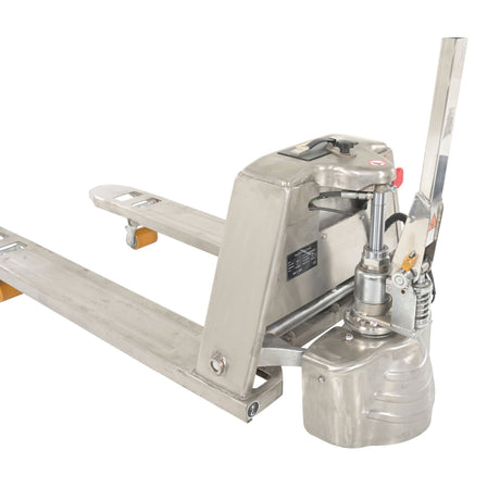 Vestil EPT-2748-30-SS Stainless Steel Electric Pallet Truck — Washdown-Ready Lithium-Ion Pallet Jack for Food & Pharma