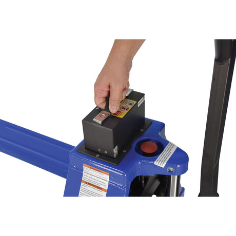 Vestil EPT-2748-30 Economy Fully Electric Pallet Truck — Lithium-Ion Drive & Lift, Compact 3,000 lb Capacity