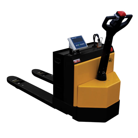 Vestil EPT-2748-45-SCL Heavy-Duty Electric Pallet Truck with Built-In Scale — 4,500 lb Capacity