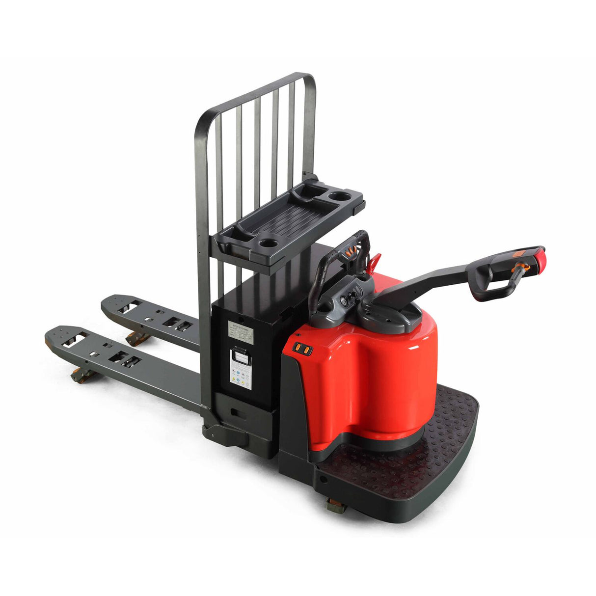 Vestil EPT-2748-60 Fully Electric Pallet Truck with Slatted Backrest — Maximum 6,000 lb Capacity, 27" × 48" Forks, 9.25" Raised Height for Heavy Industrial Operations