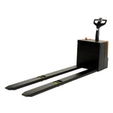 Vestil EPT-2796 Extra-Long Heavy-Duty Electric Pallet Truck — 4,500 lb Capacity, 27" × 96" with Rider Platform