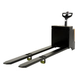 Vestil EPT-2796 Extra-Long Heavy-Duty Electric Pallet Truck — 4,500 lb Capacity, 27" × 96" with Rider Platform
