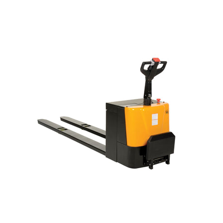Vestil EPT-2796 Extra-Long Heavy-Duty Electric Pallet Truck — 4,500 lb Capacity, 27" × 96" with Rider Platform