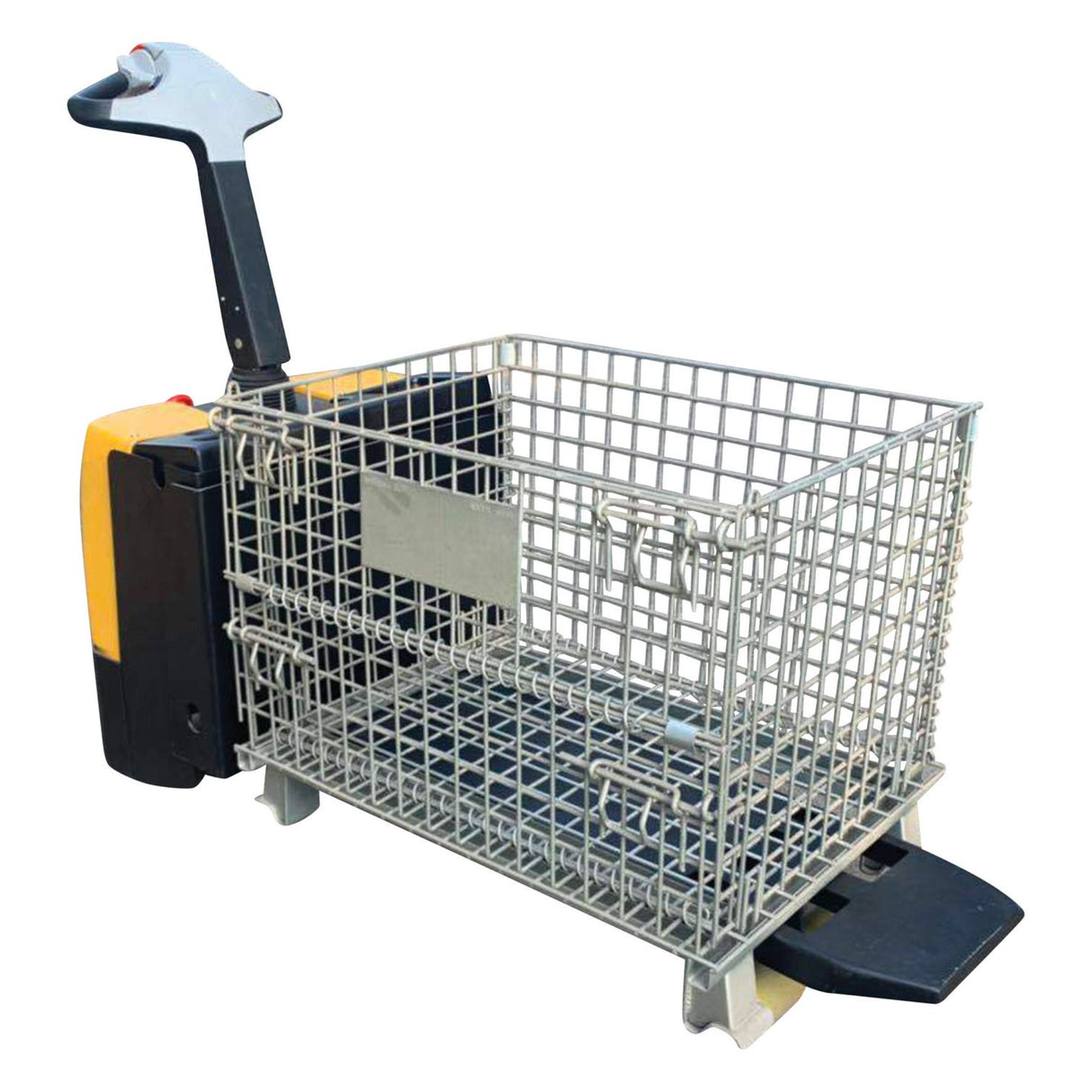 Vestil EPT-SF Single Fork Electric Pallet Truck — Walk-Behind Specialty for Half-Size Pallets, Bulk Containers, and Single-Pocket Loads