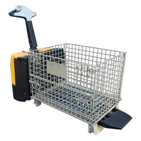 Vestil EPT-SF Single Fork Electric Pallet Truck — Walk-Behind Specialty for Half-Size Pallets, Bulk Containers, and Single-Pocket Loads