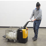 Vestil EPT-SF Single Fork Electric Pallet Truck — Walk-Behind Specialty for Half-Size Pallets, Bulk Containers, and Single-Pocket Loads