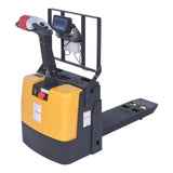 Vestil EPT-SF-1240-26-SCL Single Fork Electric Pallet Truck with Built-in Digital Scale — Weigh and Move Half-Size Pallets and Bulk Containers