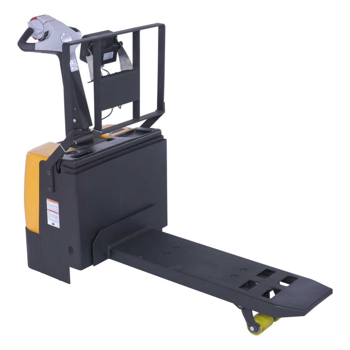 Vestil EPT-SF-1240-26-SCL Single Fork Electric Pallet Truck with Built-in Digital Scale — Weigh and Move Half-Size Pallets and Bulk Containers