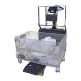 Vestil EPT-SF-1240-26-SCL Single Fork Electric Pallet Truck with Built-in Digital Scale — Weigh and Move Half-Size Pallets and Bulk Containers