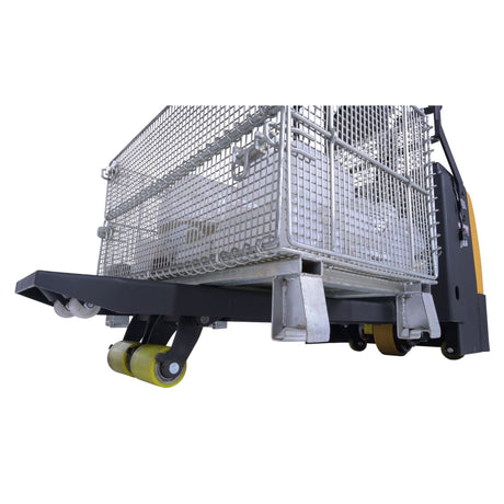 Vestil EPT-SF-1240-26-SCL Single Fork Electric Pallet Truck with Built-in Digital Scale — Weigh and Move Half-Size Pallets and Bulk Containers