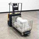 Vestil EPT-SF-1240-26-SCL Single Fork Electric Pallet Truck with Built-in Digital Scale — Weigh and Move Half-Size Pallets and Bulk Containers