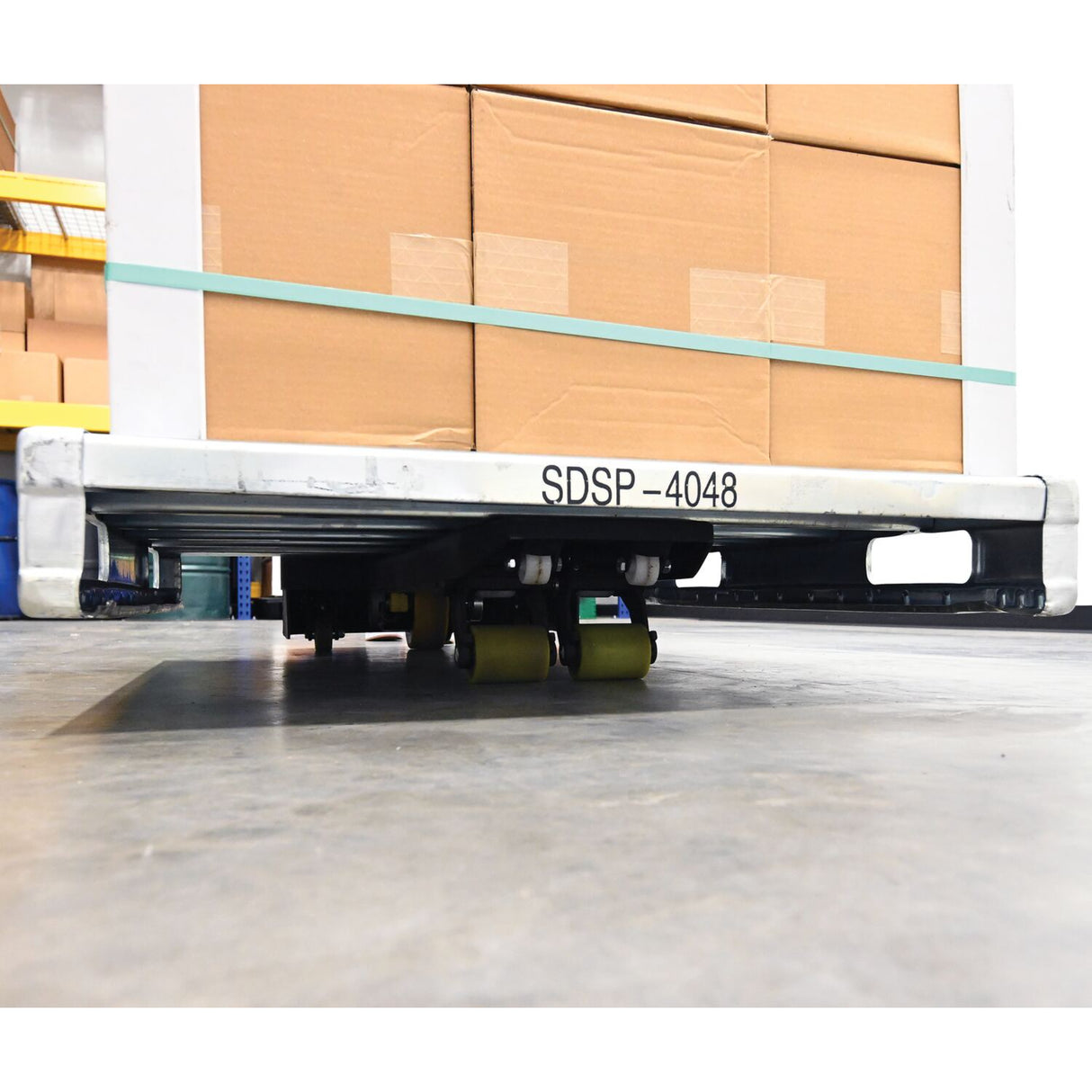 Vestil EPT-SF-1240-26-SCL Single Fork Electric Pallet Truck with Built-in Digital Scale — Weigh and Move Half-Size Pallets and Bulk Containers