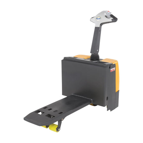Vestil EPT-SF Single Fork Electric Pallet Truck — Walk-Behind Specialty for Half-Size Pallets, Bulk Containers, and Single-Pocket Loads