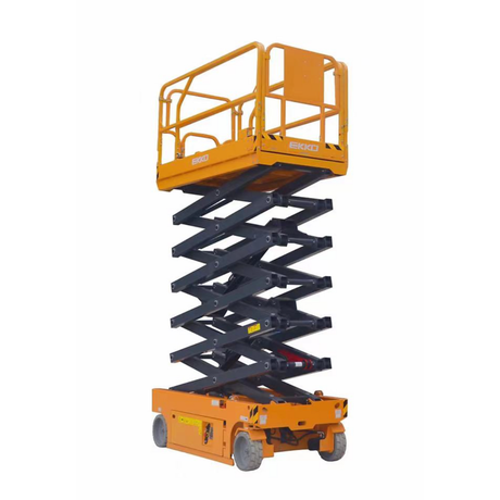 EKKO ES100E Aerial Work Platform 32.8ft Electric Scissor Lift Platform 700 lb Capacity