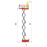 EKKO ES100E Aerial Work Platform 32.8ft Electric Scissor Lift Platform 700 lb Capacity