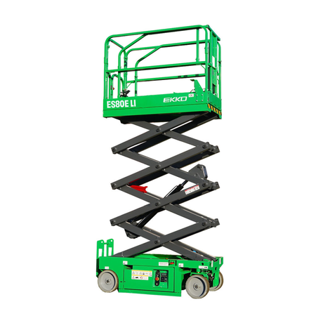 EKKO ES80E-Li 26.2ft Electric Scissor Lift Platform 990 lb Capacity Lithium Aerial Lift
