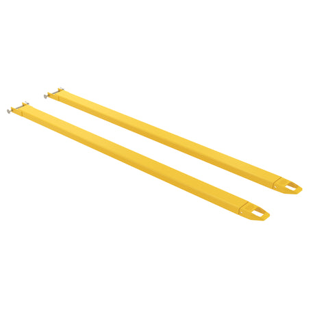 Vestil FE-P Cast-Tip Pin Style Fork Extensions | 4,000 lb Per Pair, Cast Steel Tips, Fits Class 2 & 3 Forks, 4"/5"/6" Width, 48"–120" Length