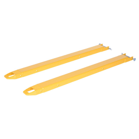 Vestil FE-P Cast-Tip Pin Style Fork Extensions | 4,000 lb Per Pair, Cast Steel Tips, Fits Class 2 & 3 Forks, 4"/5"/6" Width, 48"–120" Length