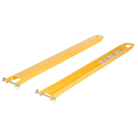 Vestil FE-P Cast-Tip Pin Style Fork Extensions | 4,000 lb Per Pair, Cast Steel Tips, Fits Class 2 & 3 Forks, 4"/5"/6" Width, 48"–120" Length