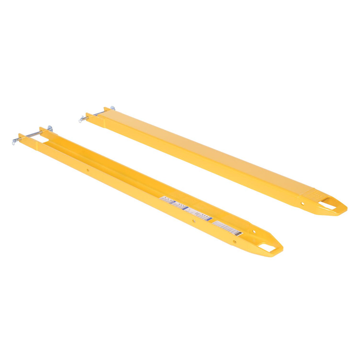 Vestil FE-P Cast-Tip Pin Style Fork Extensions | 4,000 lb Per Pair, Cast Steel Tips, Fits Class 2 & 3 Forks, 4"/5"/6" Width, 48"–120" Length