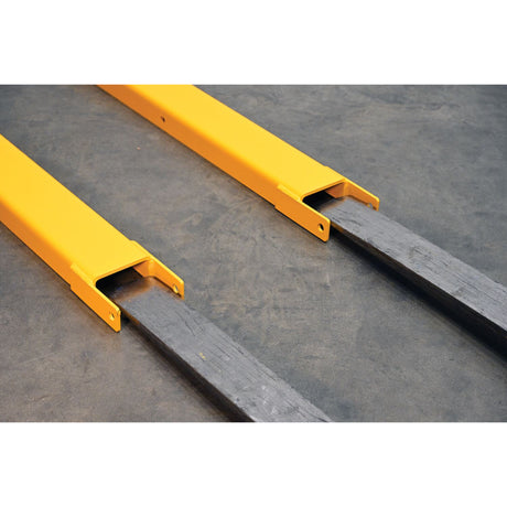 Vestil FE-P Cast-Tip Pin Style Fork Extensions | 4,000 lb Per Pair, Cast Steel Tips, Fits Class 2 & 3 Forks, 4"/5"/6" Width, 48"–120" Length
