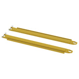 Vestil FE-P-LR Pin Style Fork Extensions with Tie-Down Load Rails | 4,000 lb Per Pair, Fits Class 2 & 3 Forks, 4"/5"/6" Width, 72"–96" Length