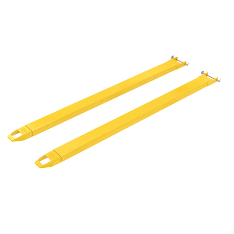 Vestil FE-P Cast-Tip Pin Style Fork Extensions | 4,000 lb Per Pair, Cast Steel Tips, Fits Class 2 & 3 Forks, 4"/5"/6" Width, 48"–120" Length